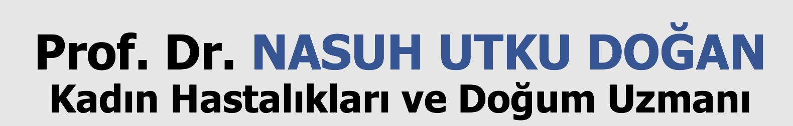 Prof. Dr. Nasuh Utku Doğan